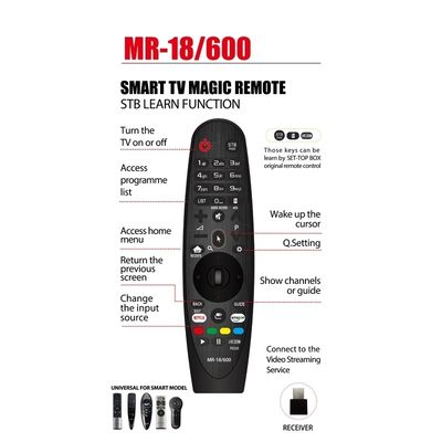 جهاز تحكم عن بعد ماجيك AM-HR650A AC TV لجهاز استقبال يو اس بي للتلفزيون الذكي ال جي ثلاثي الأبعاد